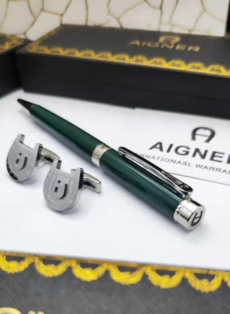 Luxury men's pen with cufflinks by AIGNER